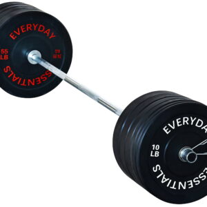 BalanceFrom 2” Olympic Bumper Plate Weight Units with 7FT Barbell, Obtainable in Numerous Packages