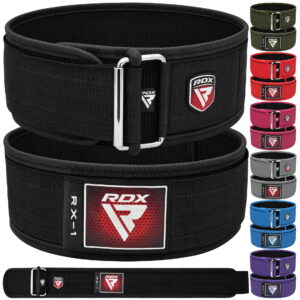 RDX 4” Adjustable Weight Lifting Belt for Again Lumbar Help – Best for Bodybuilding, Powerlifting, Purposeful Power Coaching, Core Workout routines, Health Exercises, Squats, and…